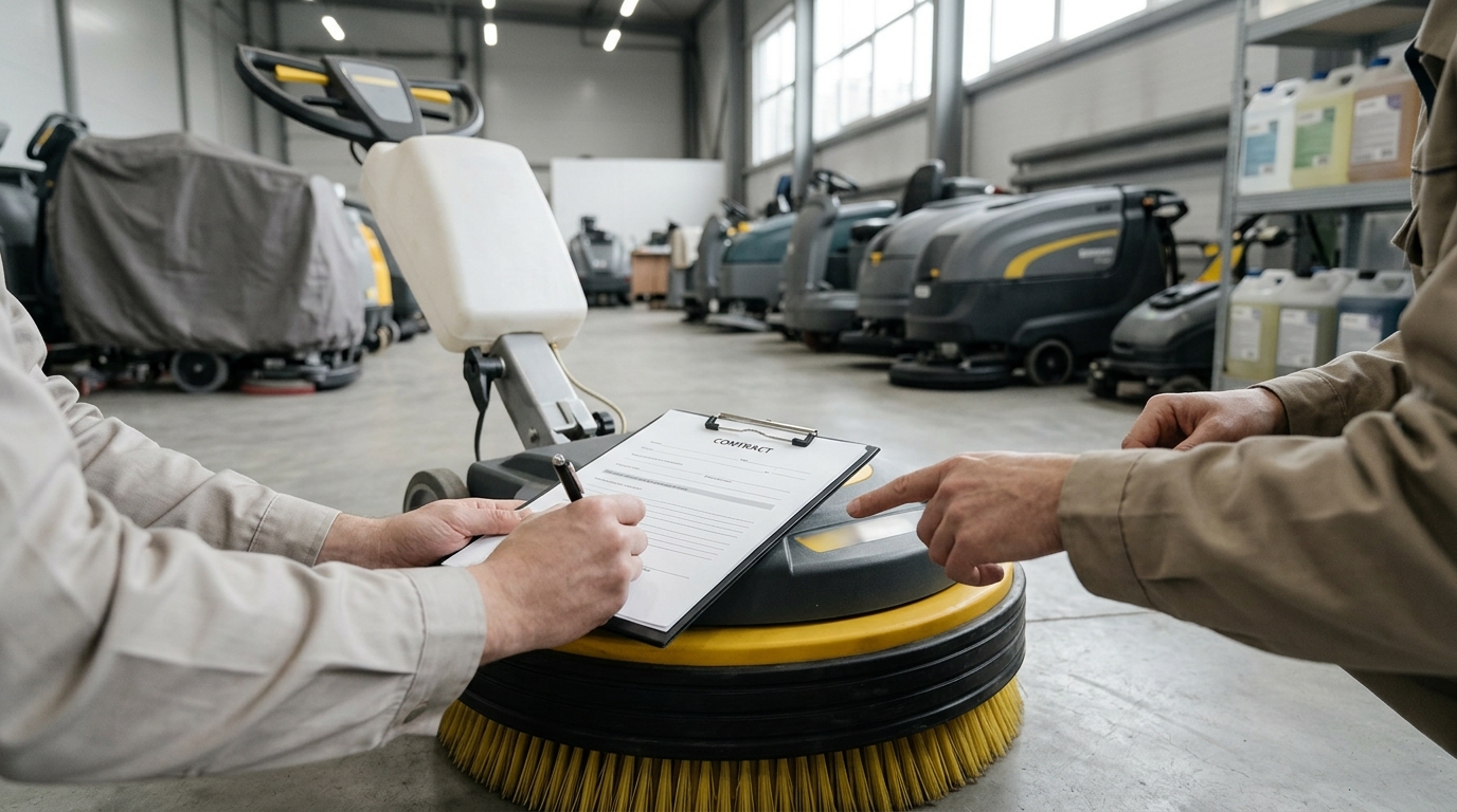 Illustration: Financing Industrial Floor Buffers and Scrubbers: A 2026 Guide for Cleaning Contractors